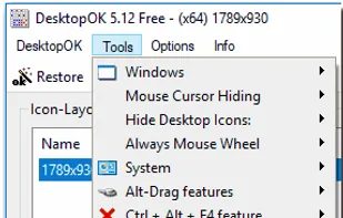 DesktopOK screenshot 1
