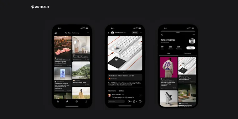 Artifact launches 'Links' for user-driven content discovery with For You & Following feed image