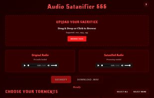 Audio Satanifier 666 screenshot 1