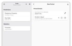 Luna Period Tracker screenshot 2