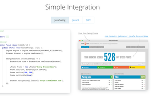 JxBrowser screenshot 1