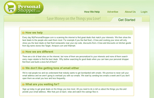 MyPersonalShopper.com screenshot 1
