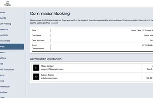 Commisssion Booking