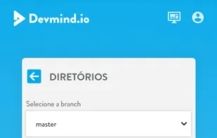 The initial directory selection screen (mobile version)
