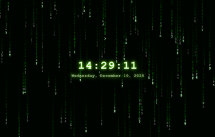 Digital Rain Matrix Screensaver screenshot 1