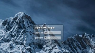 Alpine Linux screenshot 1