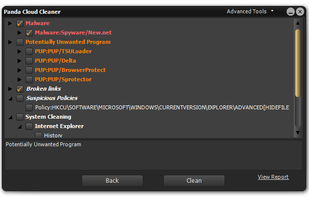 Panda Cloud Cleaner screenshot 3