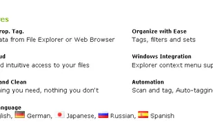 Support for Windows Explorer context menu and 5 languages