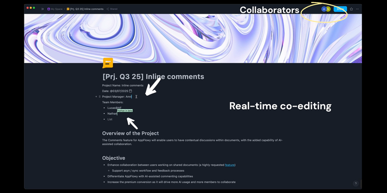 Private page sharing and guest collaboration features released in AppFlowy v0.9.4