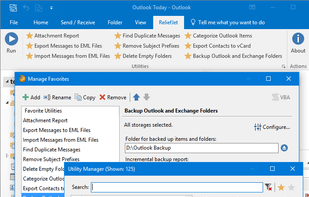 Over 120 tools and utilities for Microsoft Outlook. 