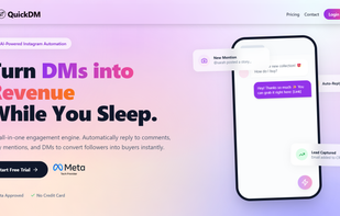 quickdm landing page