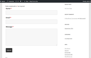 Ninja forms screenshot 3