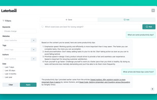 Laterbase screenshot 2