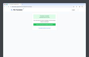 Translation results