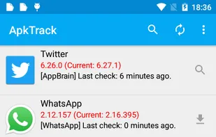 ApkTrack screenshot 1