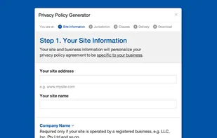 Privacy Policy Generator screenshot 1