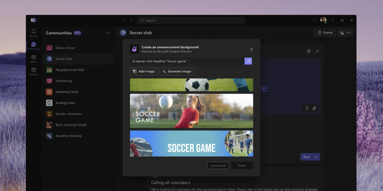 Microsoft Teams enhances free version with Communities support, Designer integration, and more! image
