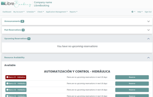 LibreBooking screenshot 2