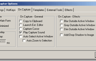 Capture Options: Copy to Clipboard