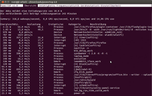 PowerTOP screenshot 1