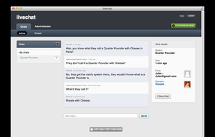 Jitbit Live Chat screenshot 1