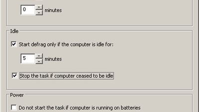Defrag only if computer is idle
