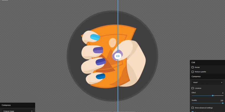 Google has released a web-based open source image compression and comparison tool image