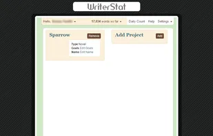 WriterStat screenshot 2