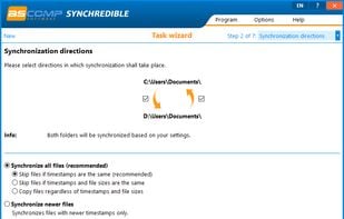 Synchredible screenshot 2