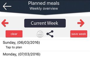 FoodPlanner screenshot 2