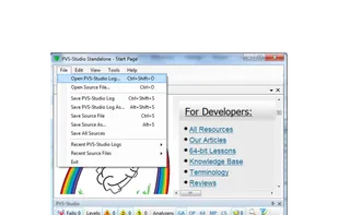 PVS-Studio screenshot 1