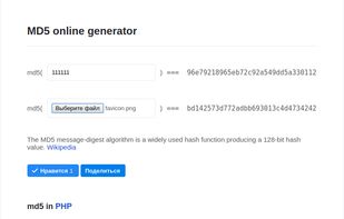MD5 online screenshot 1