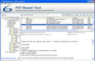Perfect Data Solutions Outlook PST Repair screenshot 1