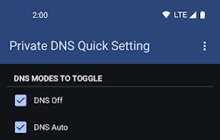 Private DNS Quick Setting screenshot 1