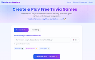 TriviaGamesQuestions screenshot 1