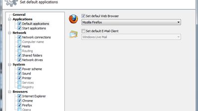 default applications