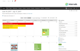 Task calendar with drag and drop