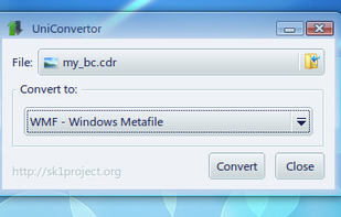 UniConvertor screenshot 1