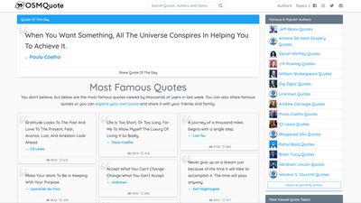 OSMQuote Home Page