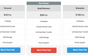 Easy Pricing Tables screenshot 1