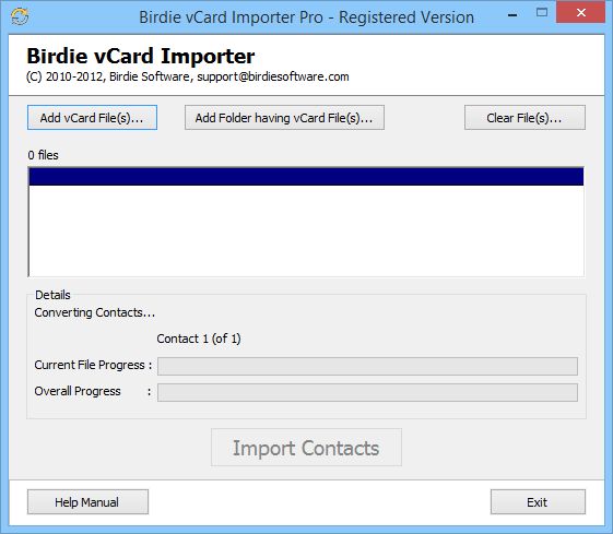 Импорт vcard. Импорт vcard