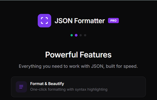 JSON Formatter Pro screenshot 1