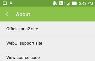 aria2 for Android screenshot 1