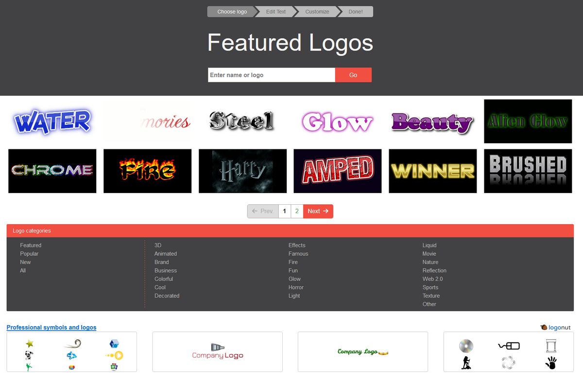 original Logo  Free Logo Design Tool from Flaming Text