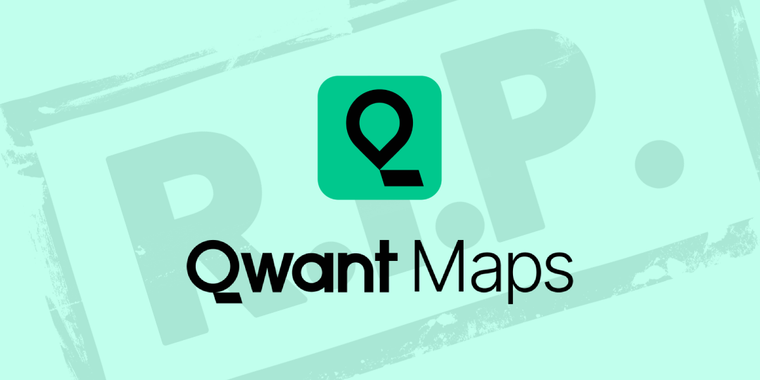 Qwant Maps, an online privacy-respecting Google Maps alternative, has been discontinued image