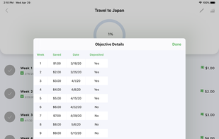 52 week money saving challenge screenshot 1