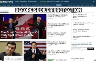 Spoiler Protection chrome extension screenshot 1