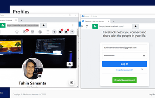 Select any login and go browsing