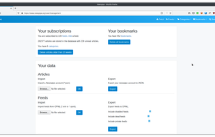 Newspipe screenshot 2