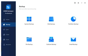 AOMEI Backupper screenshot 1